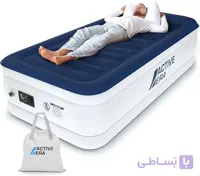 تشک بادی دو نفره Active Era مدل پیشرفته Twin سایز 75×39×21 اینچ با پمپ برقی و بالش داخلی