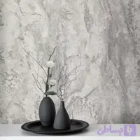کاغذ دیواری طرح انتزاعی نقره‌ای کد ۱۱۰۹۲