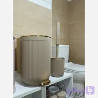 سطل پدالی دوجداره و فرچه نیم ست