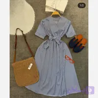 پیراهن ساحلی زنانه راه راه پس کرایه
