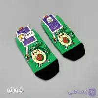 جوراب مچی نخ پنبه پاتریس مدل آووکادو