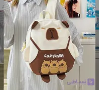 کوله بچگانه وارداتی Capybara خرس خوابالو پارچه کتان