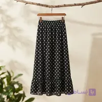 دامن طرح خال دار ساده زنانه | خرید دامن شیک | بو تیک