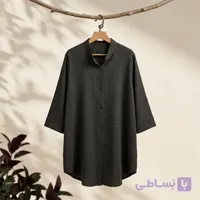 بلوز زنانه چهارخانه کوتاه | بلوز نخی شیک و راحت زنانه