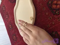 انگشتر بینهایت با آویز قلب | ۱/۱۳۰ گرم