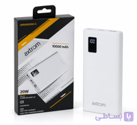 پاوربانک Axtrom ظرفیت 10000 میلی‌آمپر ساعت | مدل APB10K20W-G