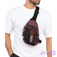 کیف دوشی یک‌طرفه طرح دیزل مدل تاکتیکال زرشکی و زرد