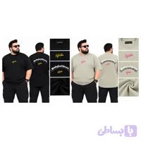 تیشرت مردانه سایز بزرگ مدل “Bodybuilders”؛ طرح گرافیکی جلو و پشت