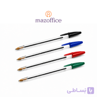 خودکار آبی بیک کریستال مدیوم نوک ۱ میلی‌متر باکس ۲۰۰ عددی