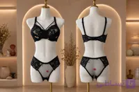 ست شورت و سوتین فنردار شیشه ای هارنس دار high quality
