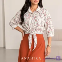 شومیز زنانه طرح دار گره ای