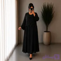 ماکسی مدل ارغوان مروارید کار شده
