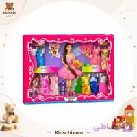 عروسک باربی با لباس اضافه سارینا کد ۱۰۰۵-۱۰۰۶