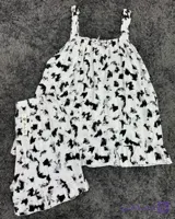 تاپ و شورتک راحتی زنانه پارچه نخی کد ۱۰۴۳