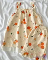 تاپ و شورتک راحتی زنانه پارچه نخ موسلین کد ۱۰۴۹