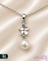 گردنبند گل و مروارید کد27 (کد C7HHB)
