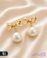 گوشواره میخی پاپیون مرواریدی کد6 (کد EY8TC)
