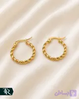 گوشواره حلقه‌ای طنابی کد9 (کد 0NMD6)