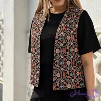 وست مدل ترنج طرح گل افشان - 4104