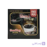 قهوه فوری گوددی Good Day Pure Black بسته 40 عددی | همراه ماگ هدیه