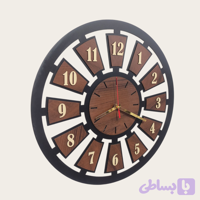 طرح لیزر ساعت دیواری اسلایس دولایه _فرمت EPS, PNG, CDR ویژه لیزر _فرمت EPS, PNG, CDR