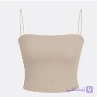 کراپ تاپ بند ماکارونی زنانه پارچه کبریتی مناسب سایز 36 تا 38
