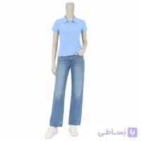 پولوشرت زنانه کبریتی آبی آسمانی سایز 38