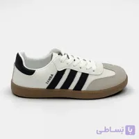 کفش زنانه آدیداس سامبا سفید مشکی Adidas Samba
