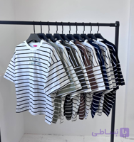 تیشرت باکسی راه راه کد 155