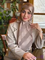 روسری ویکتوریا نخ ابریشم لمه قواره 110