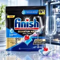 قرص ماشين ظرفشويى فينيش مدل Max Quantum بسته 62 عددى