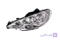 چراغ جلو پژو 206 مدرن بدون موتور