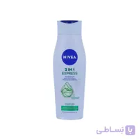 شامپو نیوآ زنانه Nivea2in1 نرم کننده موهای معمولی و خشک حاوی عصاره آلوئه ورا و سرم براق کننده گلانزند حجم ۲۵۰ میل
