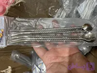 نی شربت جنس استیل ضد زنگ ، پاکن دار