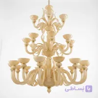 لوستر طبقاتی کرم هتلی