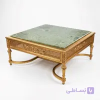 میز جلو مبلی شیک طلایی چوبی