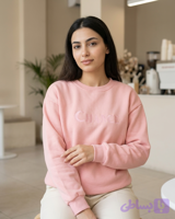 دورس زنانه یقه گرد با گلدوزی برجسته "CHANC"(وارداتی)