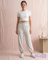 شلوار جاگر ملانژ کمرکلوین