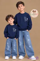 دورس شلوار جین پسرانه؛ ست راحت و شیک کودک