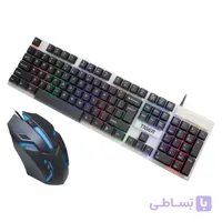 کیبورد گیمینگ با سیم تایگر به همراه ماوس XG-1