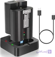 باتری فوق سریع به همراه شارژر برای دوربین زنگ در ۱/۲/۳/۴، دوربین نورافکن و دوربین Stick Up، باتری‌های لیتیوم-یونی قابل شارژ ارتقا یافته ۳.۶۵ ولت(2 باتری)