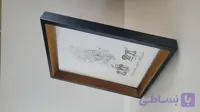 قاب عکس ۳ سانتی عمقی مشکی طلایی (در ابعاد مختلف)