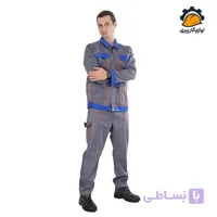 لباس کار بوفالو طوسی آبی
