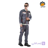 لباس کار بوفالو طوسی استخوانی