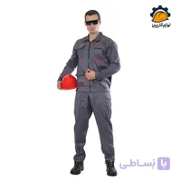 لباس کار اطلس طوسی