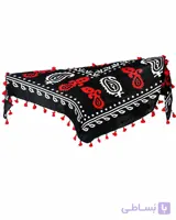 گلونی (روسری کردی) هوری منگوله دار نخی قواره بزرگ ریشه دار