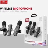 میکروفون بی سیم یقه ای Earldom مدل ET-MC8 دو تایی مناسب تولید محتوا