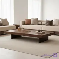 میز جلو‌مبلی پایه‌دار مدرن مدل تیرهاد