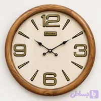 ساعت دیواری پاشا کد ۶۵۲ سایز ۶۵ سانتی‌متر چوب روس