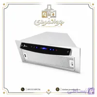 هود شیشه مشکی و استیل کد H212